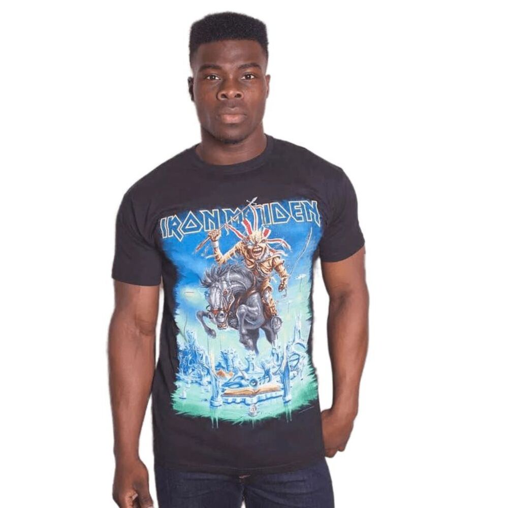 Iron Maiden Unisex Adult Tour Trooper T-Shirt / Black